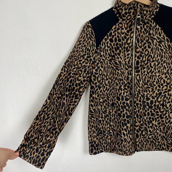 Chico's Zenergy Cheetah-Print Zip Athletic Jacket Size 1 (Us 8-10) - Picture 5 of 12